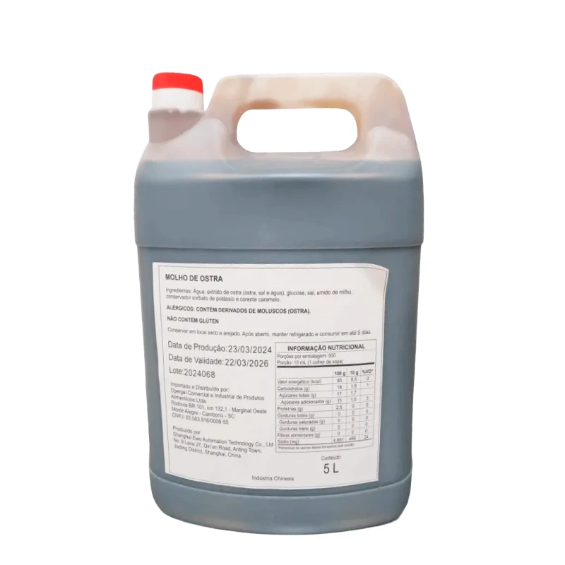 Molho de Ostra Guri Foods - Caixa com 4 Galões de 5 Litros 