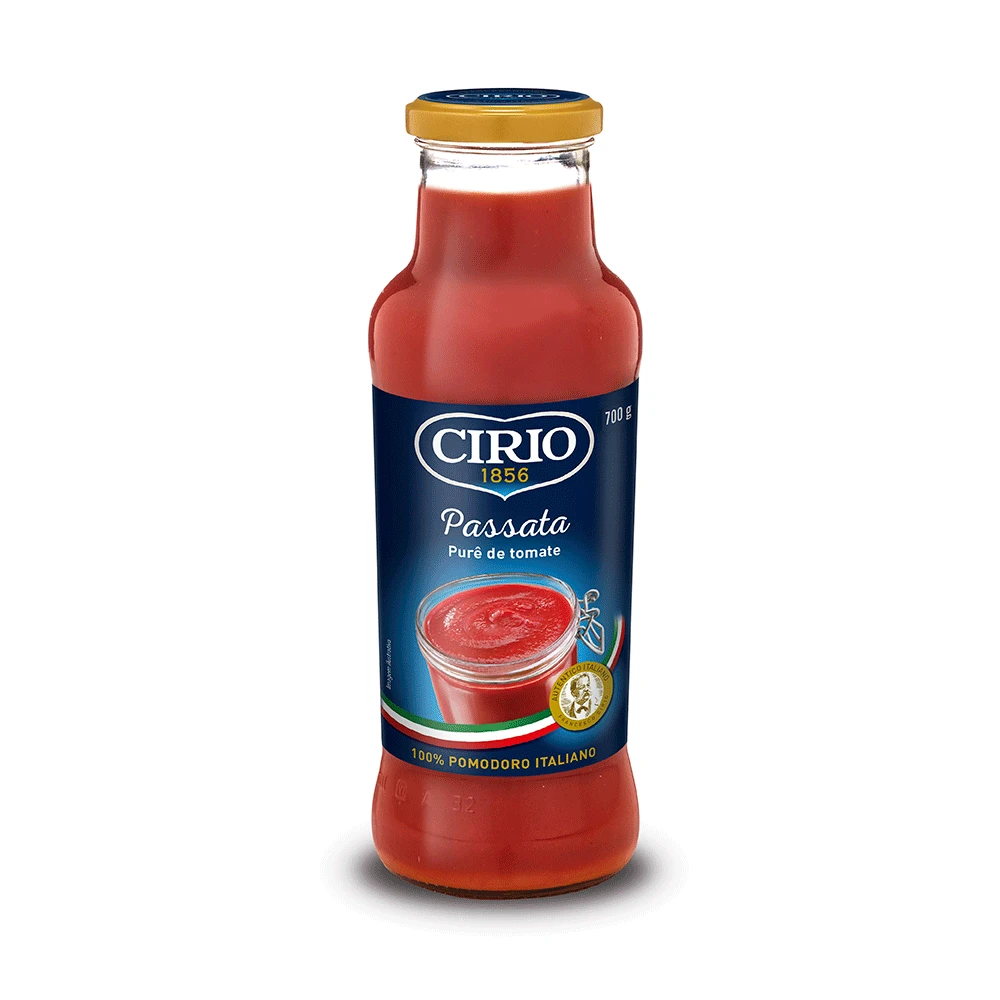 Passata Purê de Tomate Tradicional Cirio – Fardo com 12 Unidades de 700g